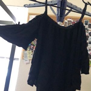 Black off the should top